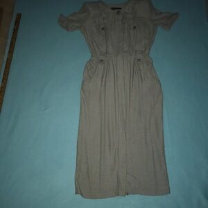 𝅺ALL THAT JAZZ checkered button up dress size 7/8